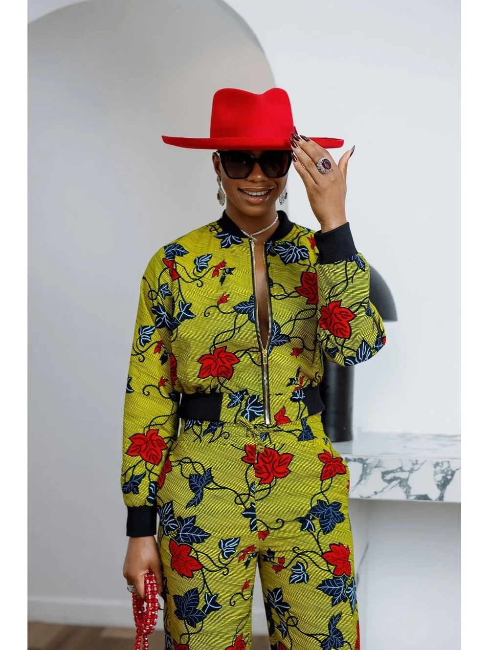 Ada Print Bomber Set